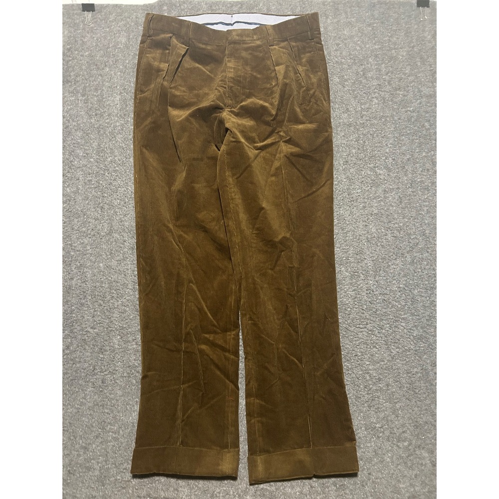 Ben silver pontoglio 1883 corduroy pants mens cuffed cotton fit 34X30 (tag 32)